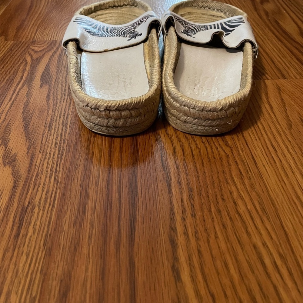Ras Zebra Print Leather espadrilles Size 39 US Size 8.5 - Picture 7 of 7